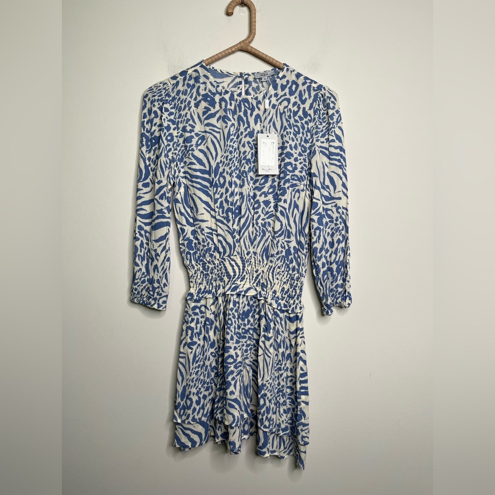 NEW Rails Inez Dress- in Blue Mixed Animal - Picture 9 of 10